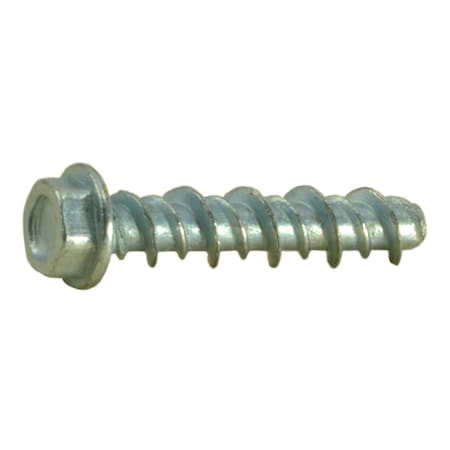 Midwest Fastener #4 x 1/2 in Hex Hex Machine Screw, Zinc Plated Steel, 60 PK 36213